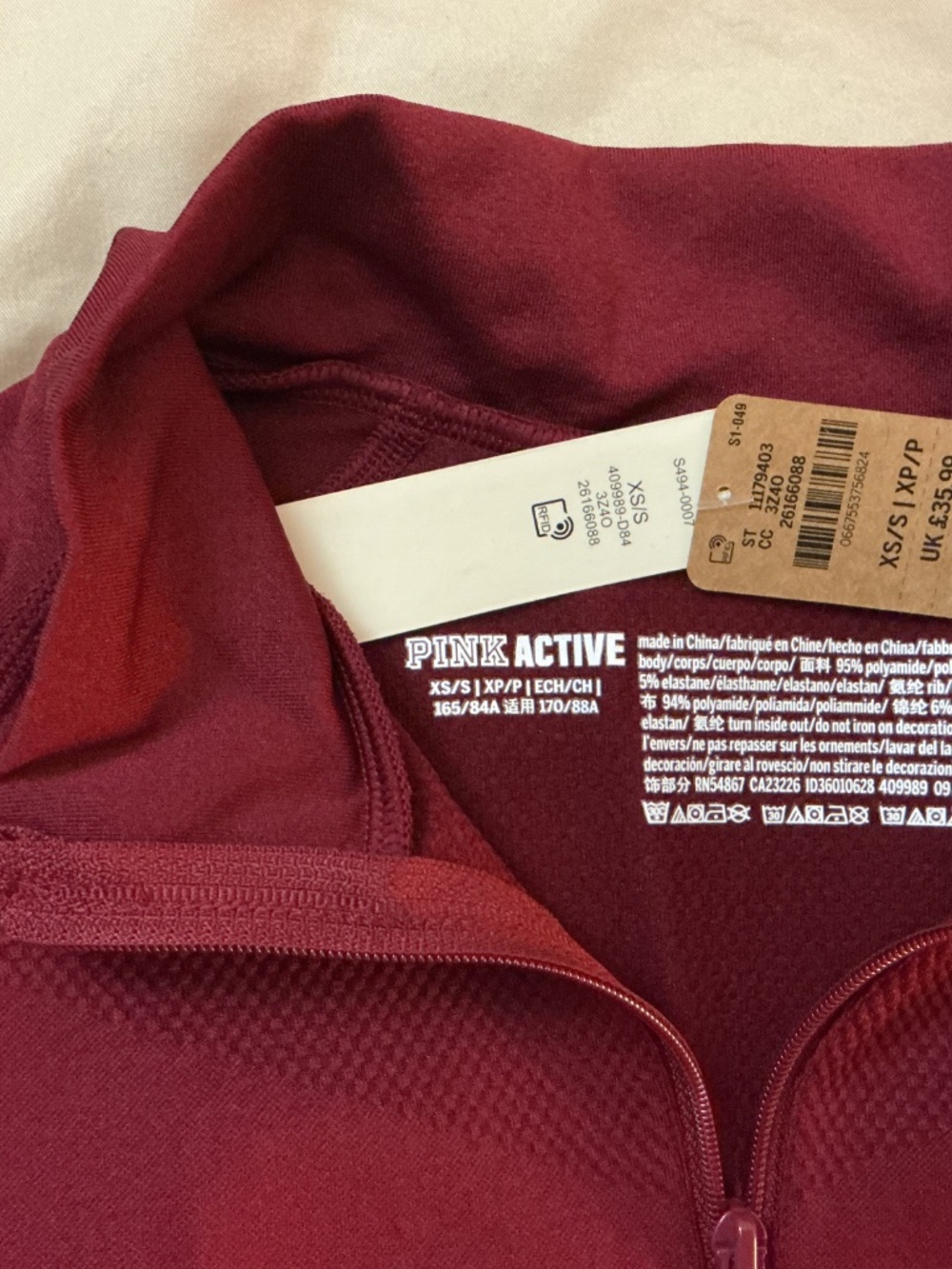 Victoria’s Secret PINK active seamless long sleeve top - Picture 2 of 2
